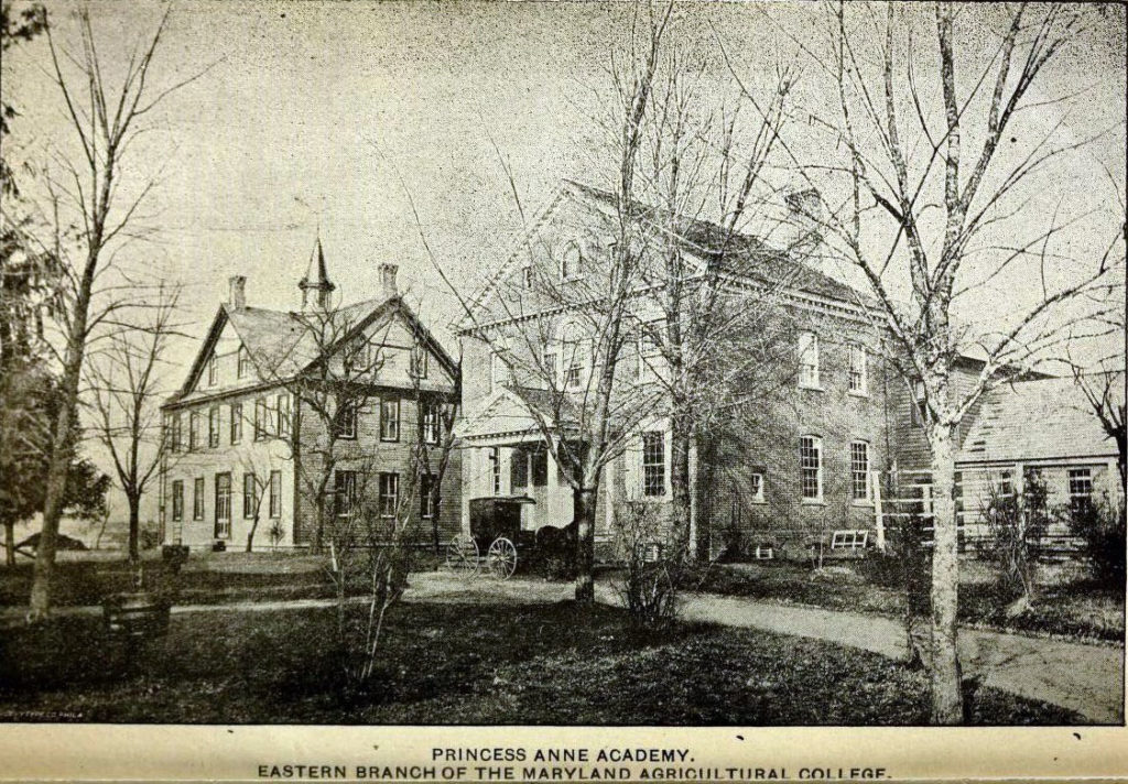 1893-94 Morgan College catalog image Princess Anne Academy, Eastern Branch of the Maryland Agricultural College