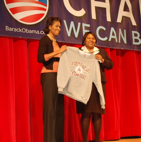 Michelle Obama Michelle Obama visits UMES