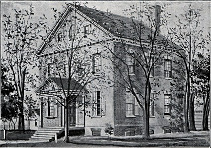 Sketch of Olney from History of Education in Maryland (1894)
by Bernard C. Steiner, pg. 206