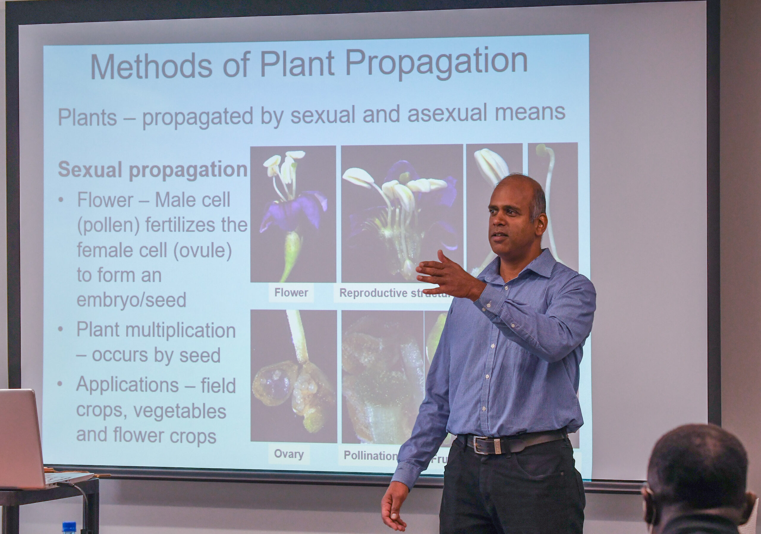 Dr. Sananand Dhekney speaks at the 19th Small Farm Conference.