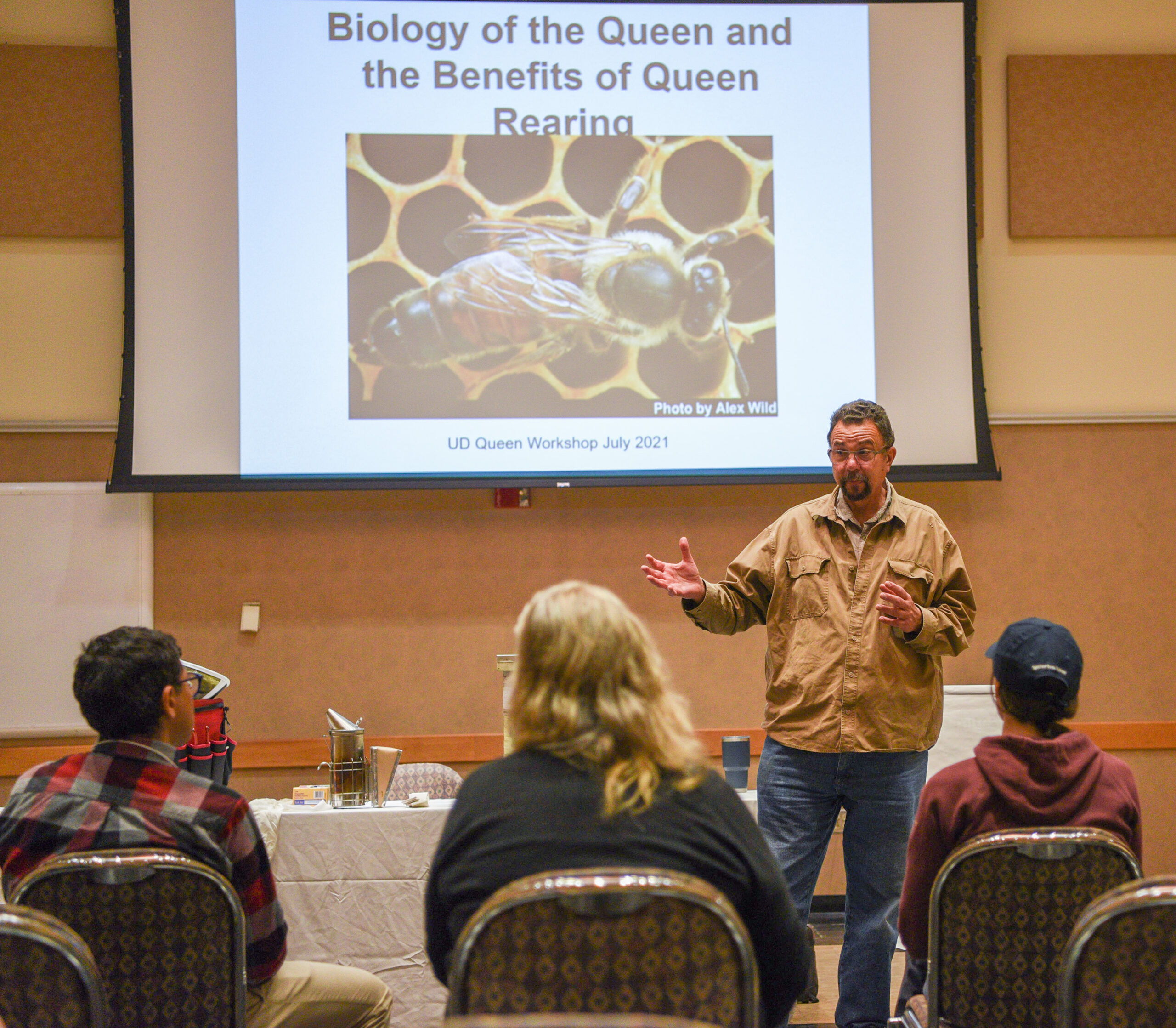 Beekeeping workshop at Small Farm Conference.