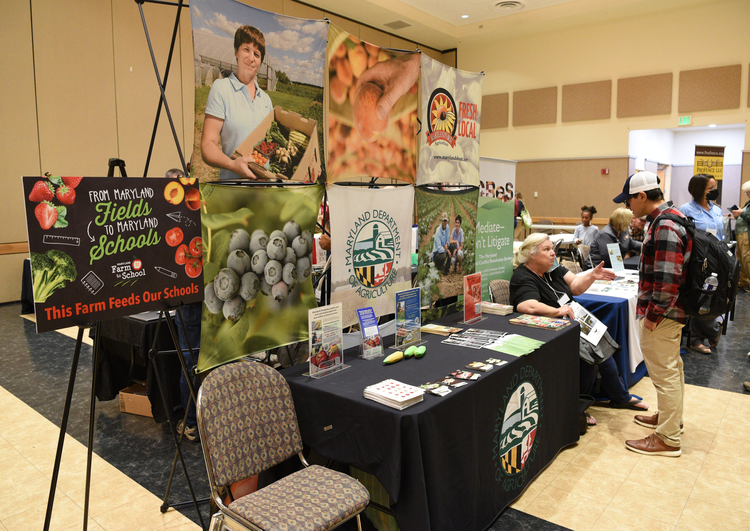 Exhibitors showcase their offerings at Small Farm Conference 2022.
