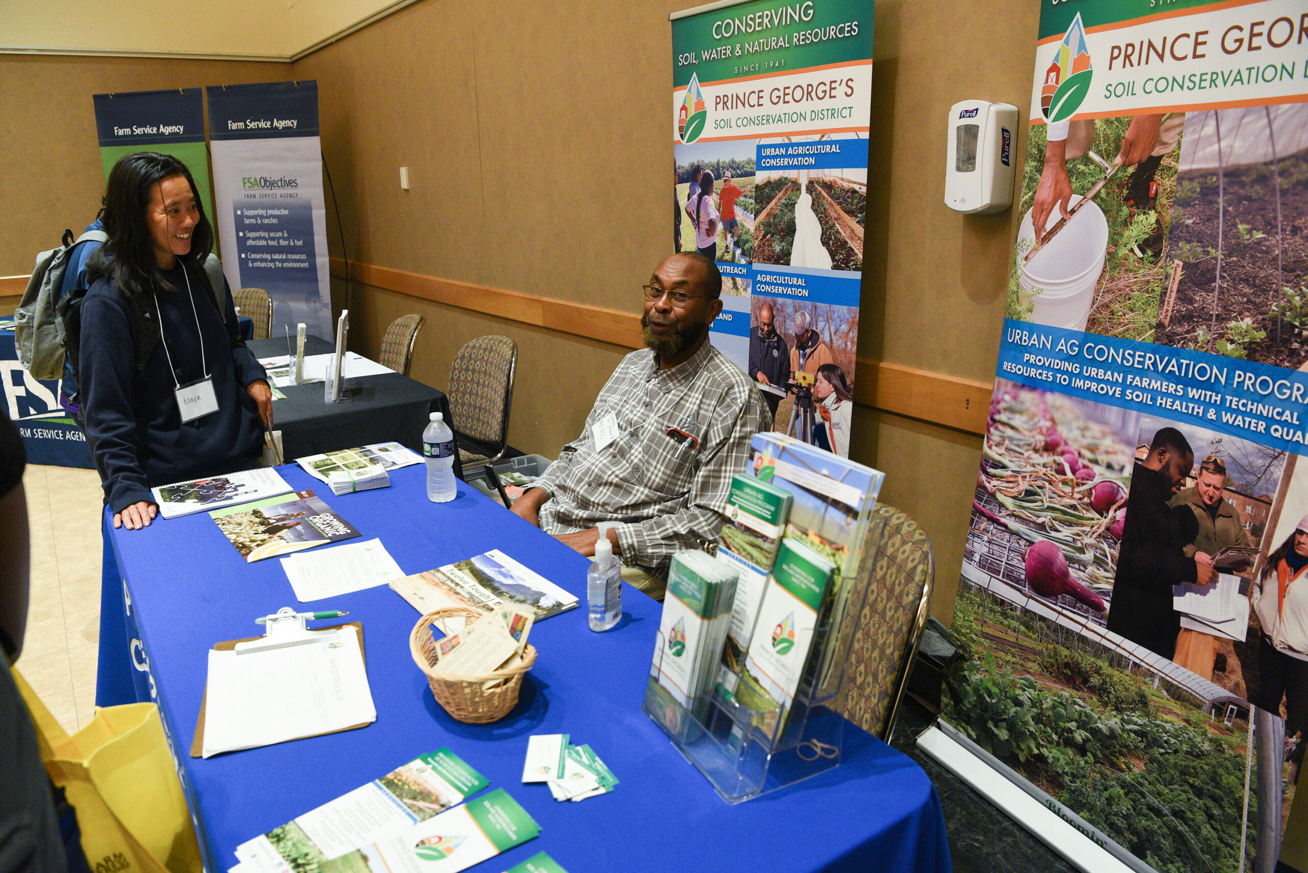 Exhibitors showcase their offerings at Small Farm Conference 2022.