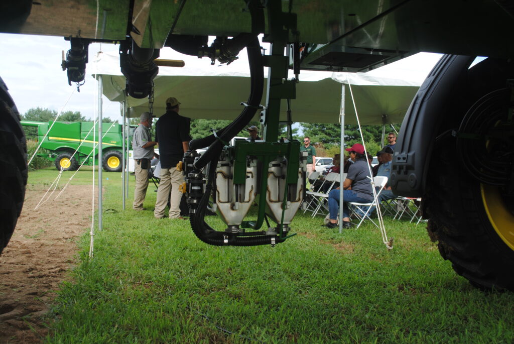 Big farm equipment on display at Ag Showcase.