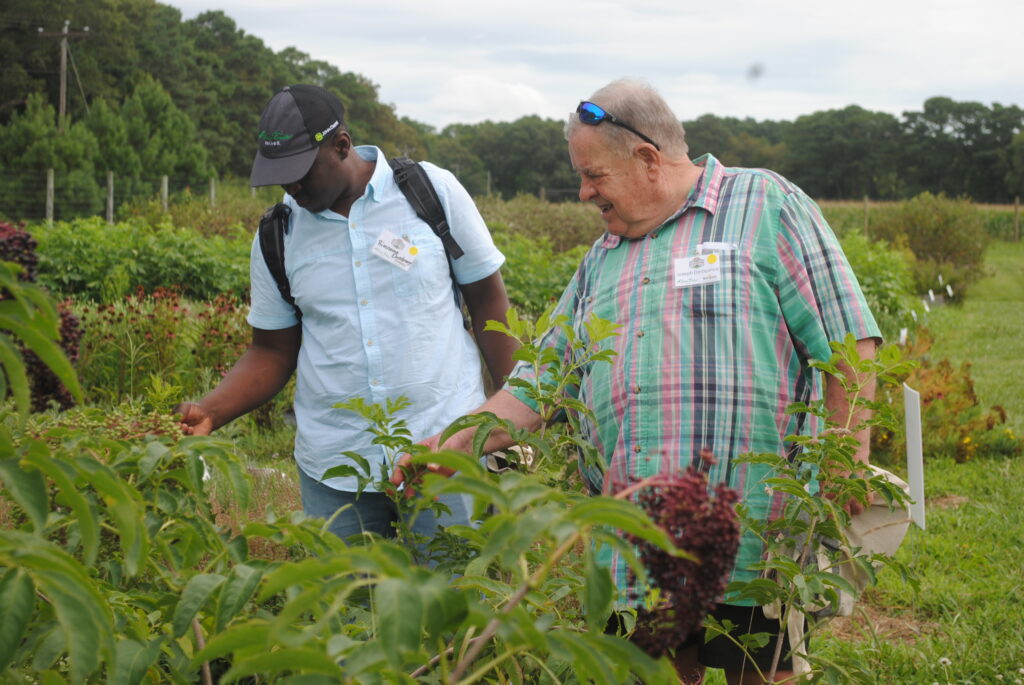 Ag Showcase attendees visit the University of Maryland Eastern Shore farm.