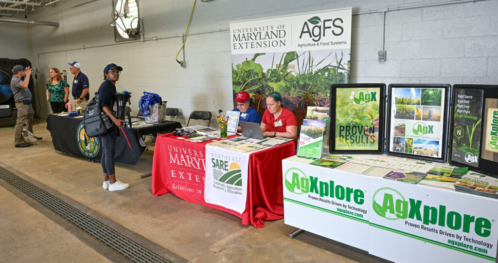 Exhibitors at the UMES Ag Showcase.