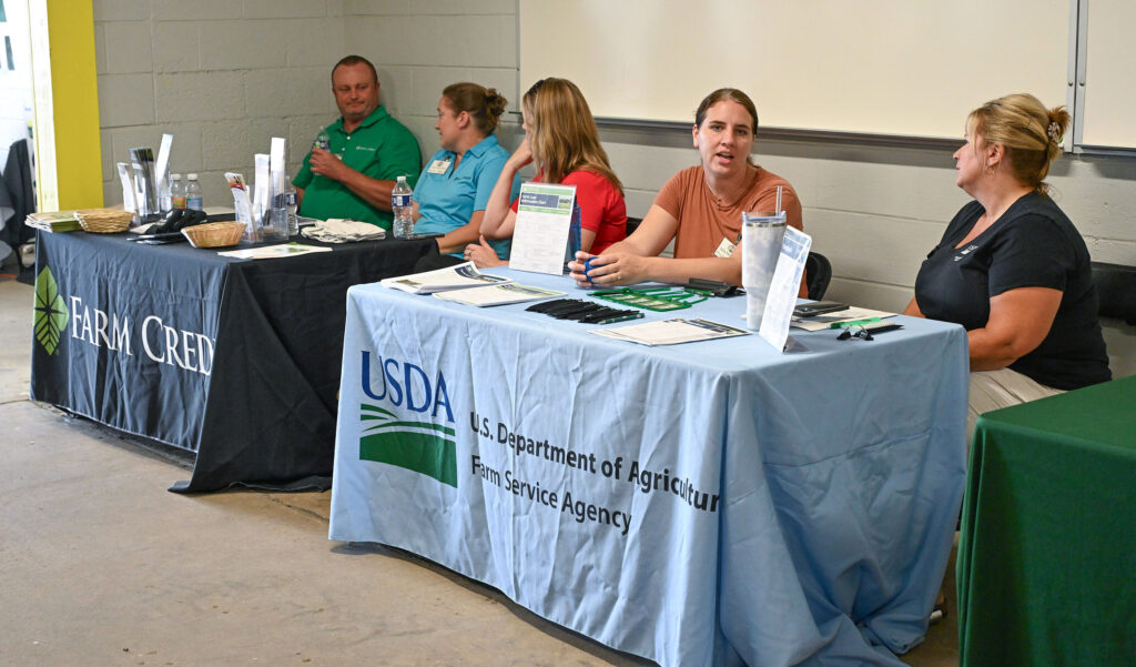 Exhibitors at the UMES Ag Showcase.