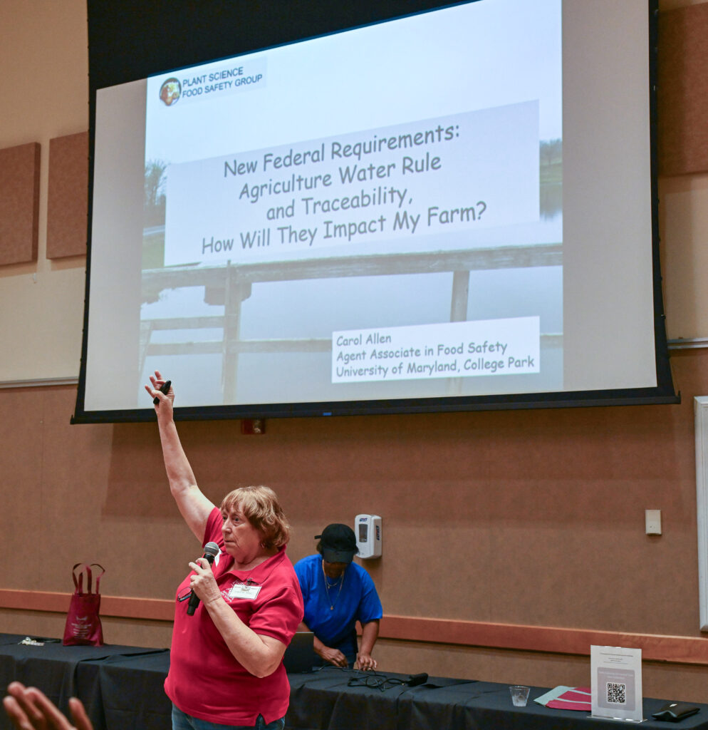A food safety group gives a presentation at 21st Small Farm Conference.