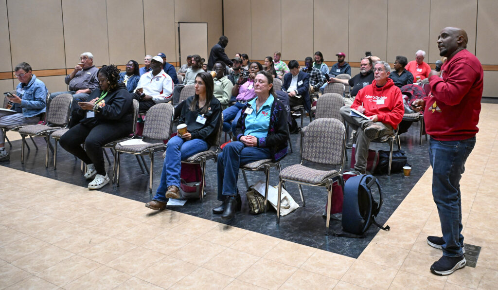 Dr. Simon Zebelo speaks at 21st Small Farms Conference.