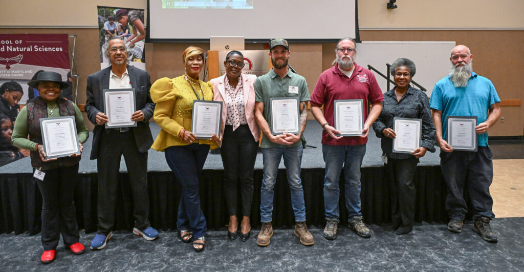 The University of Maryland Eastern Shore Extension award winners at 21st Small Farm Conference.