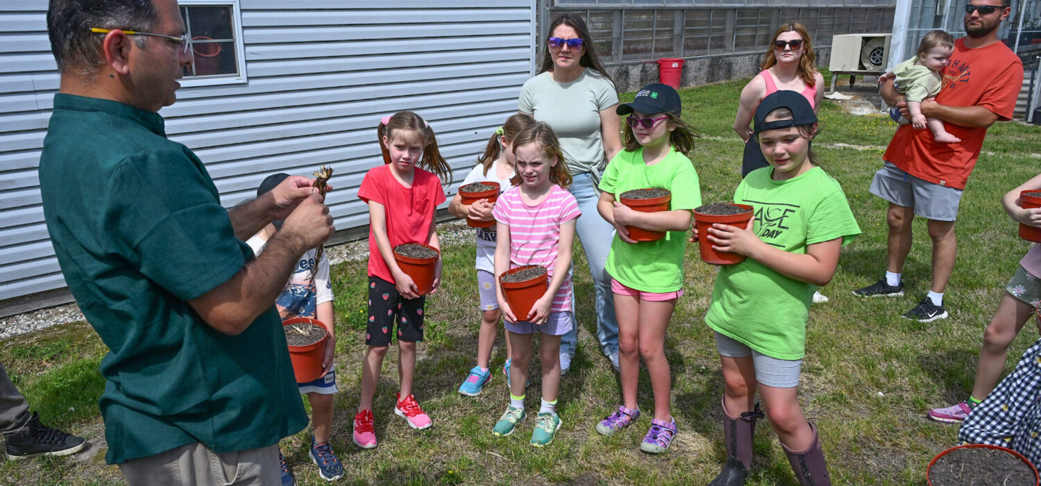 Youth from Delmarva visited the University of Maryland Eastern Shore Extension departments as part of a 4-H field trip Saturday, May 3, 2025. They visited Small Ruminants area and the strawberry research facility.