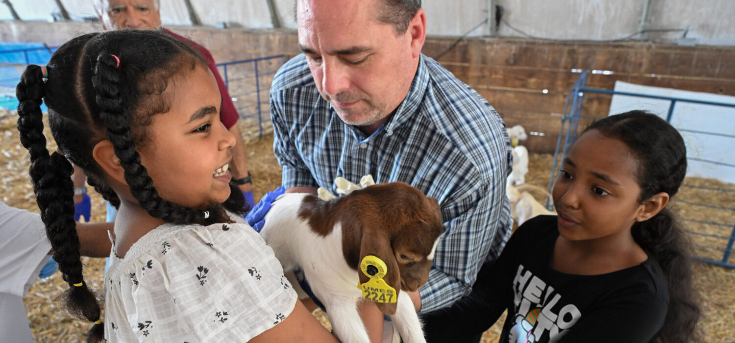 Youth from Delmarva visited the University of Maryland Eastern Shore Extension departments as part of a 4-H field trip Saturday, May 3, 2025. They visited Small Ruminants area and the strawberry research facility.