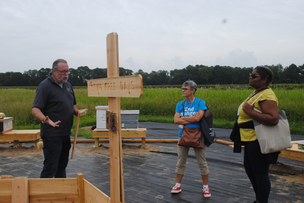 Apiary Program Assistant Stephen Goewey talks about the apiary at UMES.