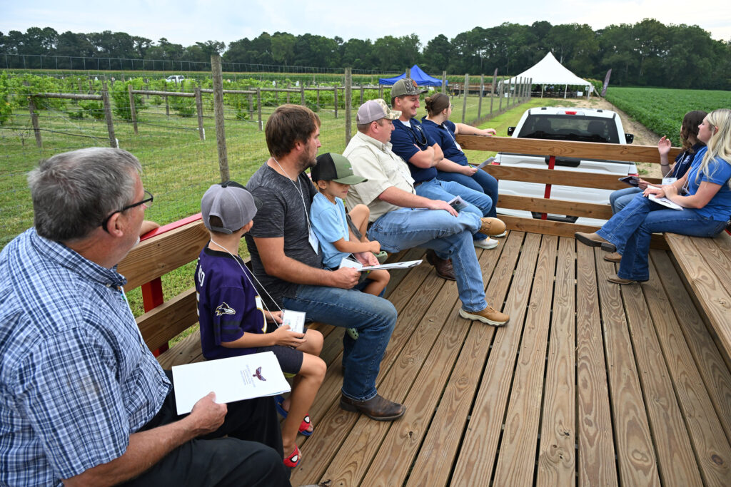 Ag Showcase 2025 attendees take tour of the UMES farm.