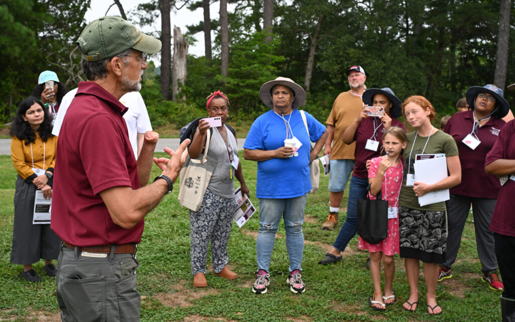 University of Maryland Eastern Shore's Dr. Jonathan Cumming talks about research at the 2025 Ag Showcase.