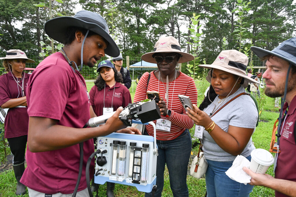 University of Maryland Eastern Shore researcher talks about his work at the 2025 Ag Showcase.