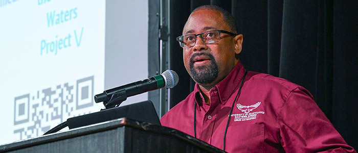 TGD-SMALLFARMS-102425-1367 Small Farm Coordinator Berran Rogers speaks at the 22nd annual Small Farm Conference.