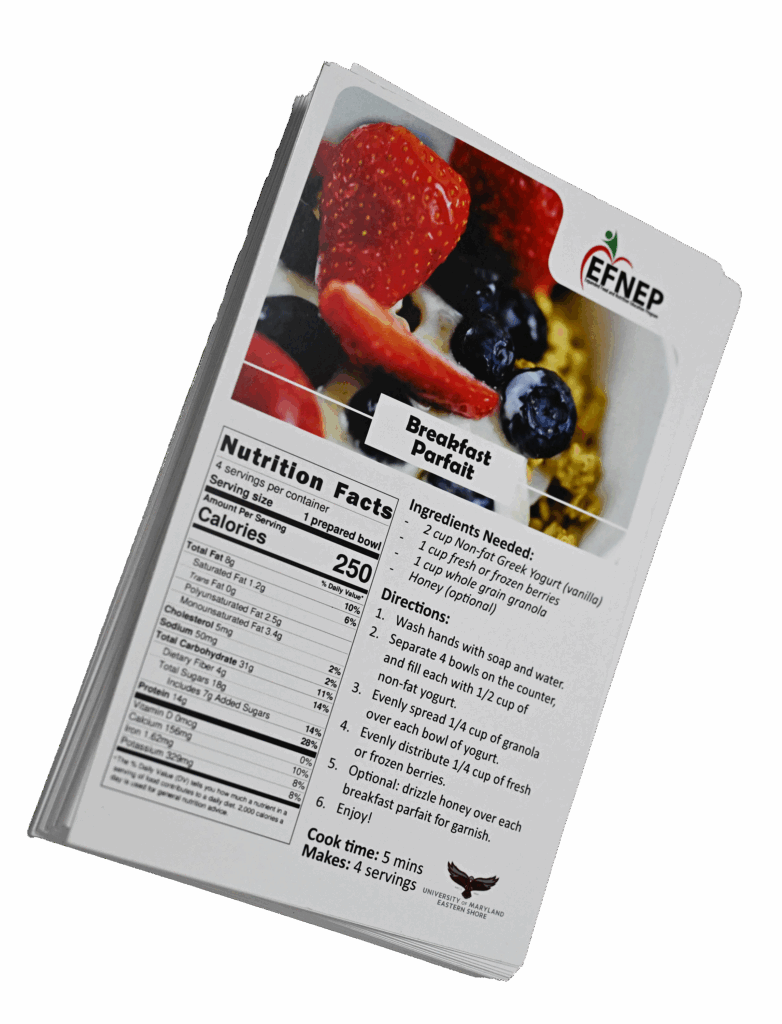 EFNEP recipe for Breakfast Parfait
