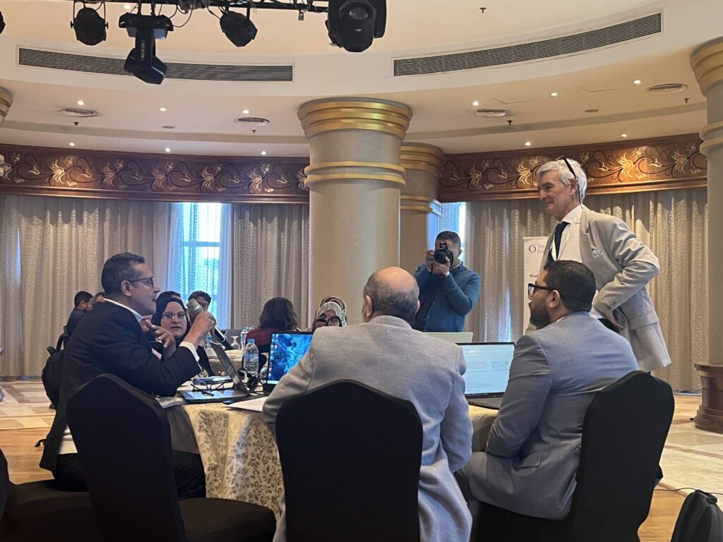 LMRCSC Distinguished Research Scientist Dr. David Die (standing, right) leads a session during a three-day event in Egypt, organized by The Ocean Foundation.