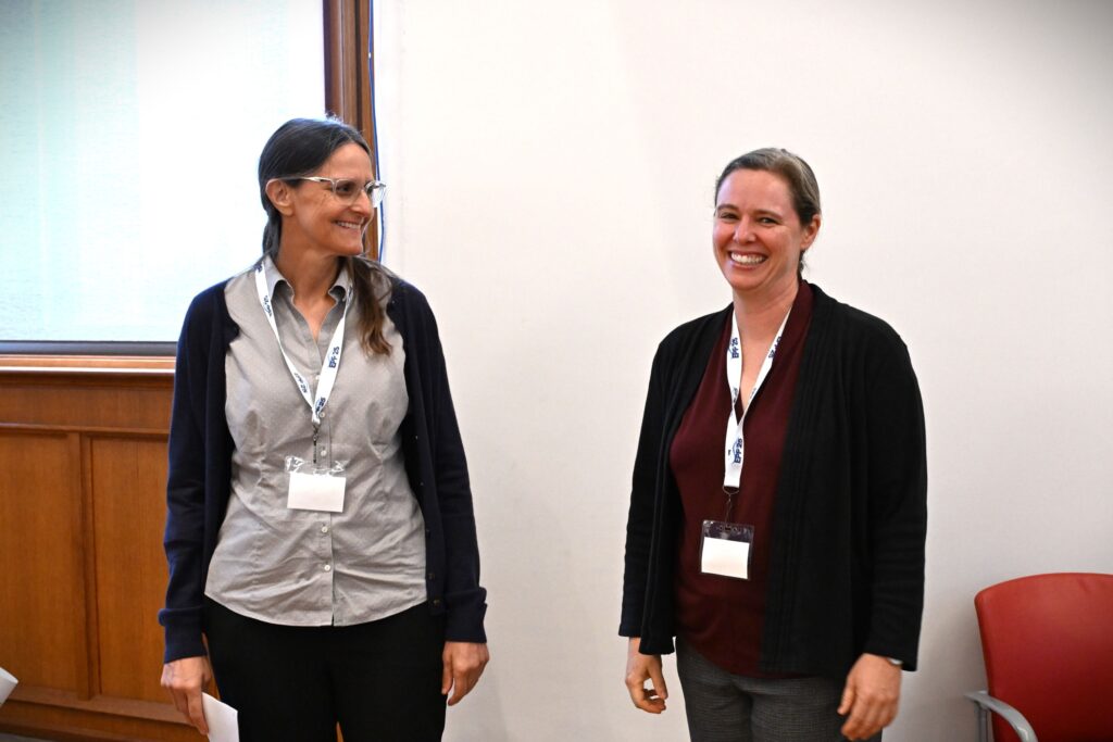 LMRCSC Deputy Director Dr. Maggie Sexton (right) and Faculty member Dr. Beth Babcock (left) lead a mentorship workshop at the 2026 NOAA EPP forum.