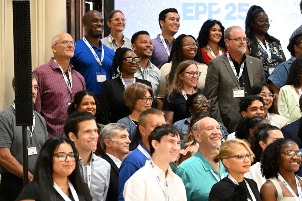 NOAA LMRCSC faculty and students gather for a group photo at the 2026 NOAA EPP Education & Science Forum.