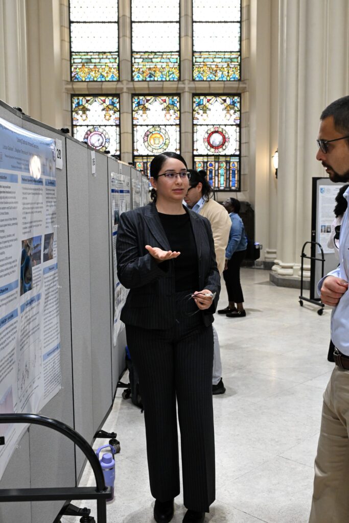 LMRCSC Fellow Litzia Galvan presents her research poster at the 2026 NOAA EPP forum.