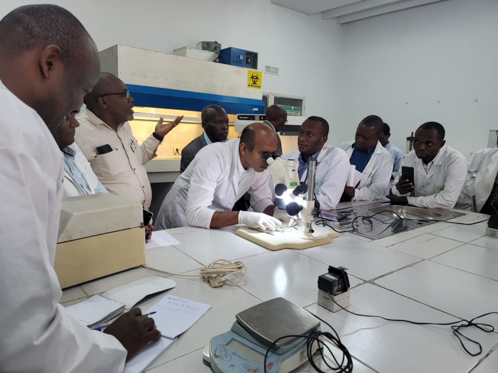 University of Maryland Eastern Shore faculty holds a plant clinic in Kinshasa.