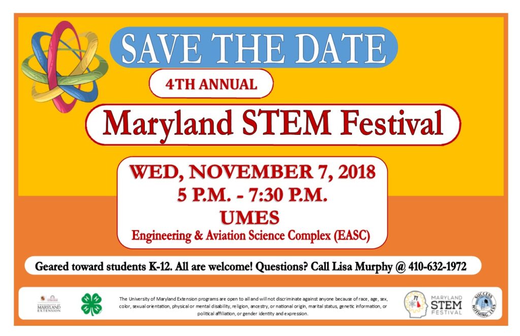 Maryland STEM Festival Save the Date