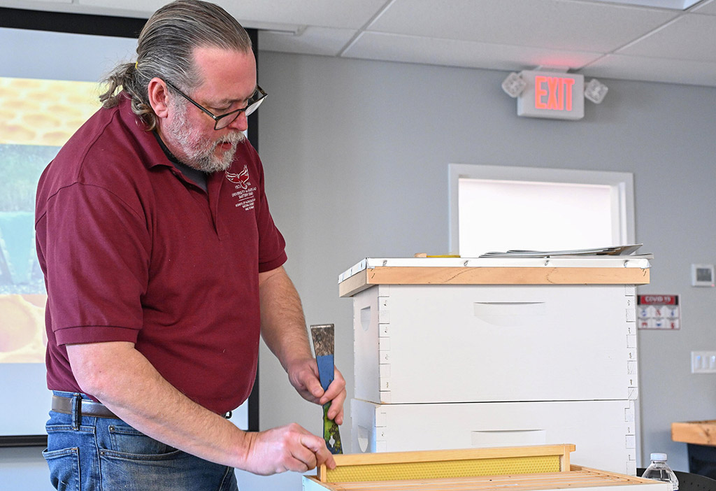 University of Maryland Eastern Shore bee expert Stephen Goewey.