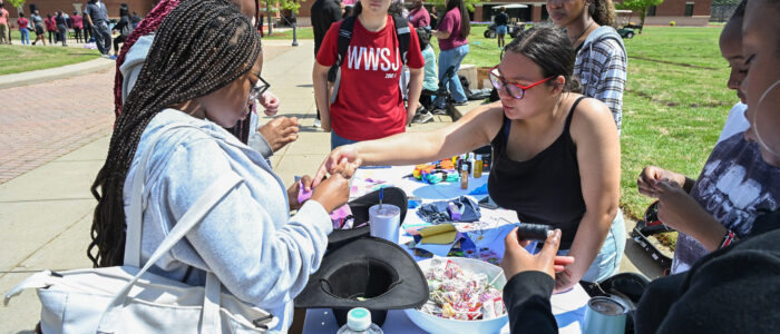 Student clubs from the School of Agricultural and Natural Sciences came together for a day of fun, food and student-centered activities at the Second Dean’s Award for Student Leadership (DASL) Expo, sponsored by the SANS Center for Student Excellence, on Earth Day, Tuesday, April 22, 2025.