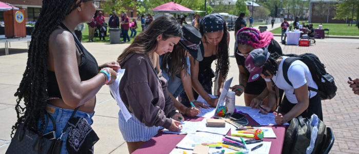 Student clubs from the School of Agricultural and Natural Sciences came together for a day of fun, food and student-centered activities at the Second Dean’s Award for Student Leadership (DASL) Expo, sponsored by the SANS Center for Student Excellence, on Earth Day, Tuesday, April 22, 2025.