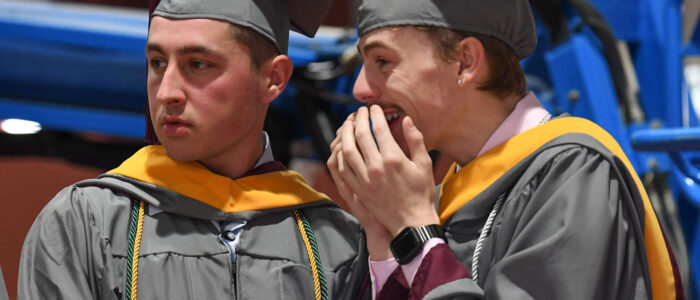 University of Maryland Eastern Shore graduates celebrate at spring 2025 commencement.