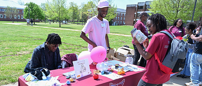 Student clubs from the School of Agricultural and Natural Sciences came together for a day of fun, food and student-centered activities at the Second Dean’s Award for Student Leadership (DASL) Expo, sponsored by the SANS Center for Student Excellence, on Earth Day, Tuesday, April 22, 2025.