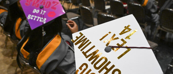 University of Maryland Eastern Shore graduates celebrate at spring 2025 commencement.