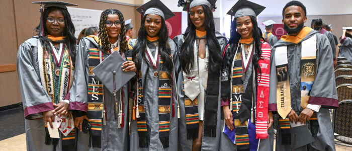 University of Maryland Eastern Shore graduates celebrate at spring 2025 commencement.