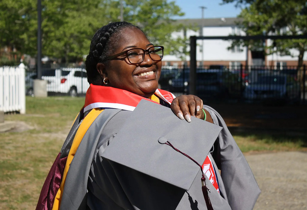 Aubrey Spence will receive her master's degree during the 139th Spring Commencement on May 15, 2026.