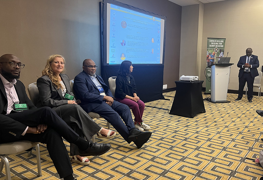 Panelists engage in discussion during the first part of the CEGFSD special session, “Global Food and Nutrition Security in 2026”, at the ARD conference.