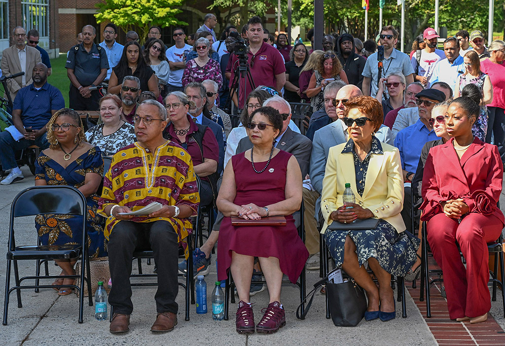 The crowd during the naming ceremony of the Simon A. Haley School of Agriculture & Natural Sciences on Tuesday, Sept. 8, 2026.