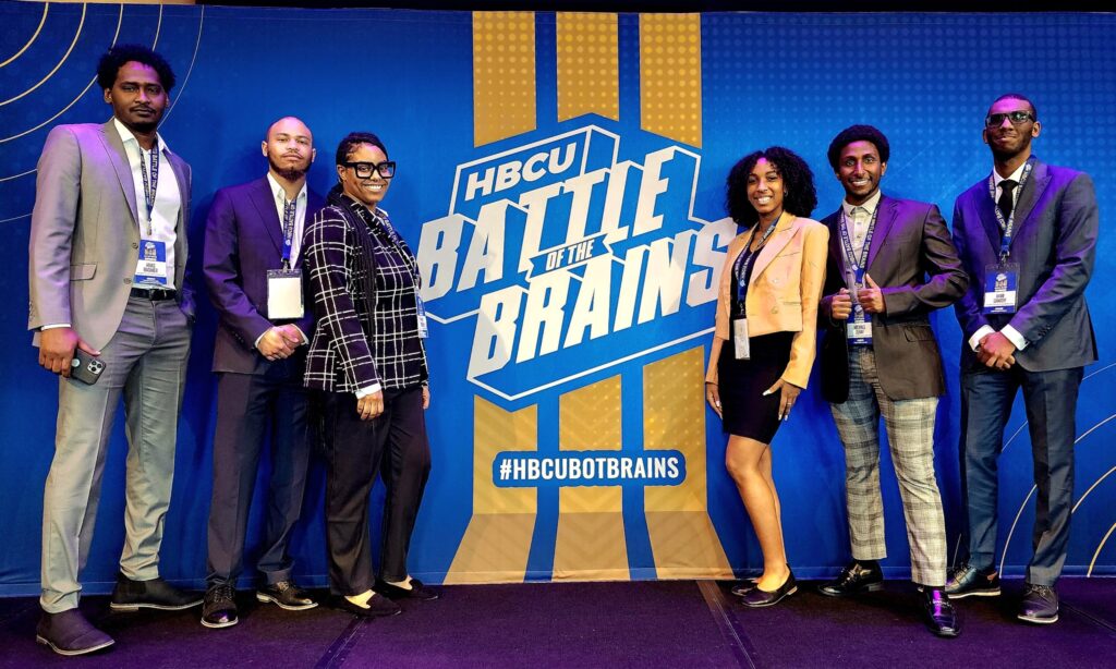 College students participating in a competition