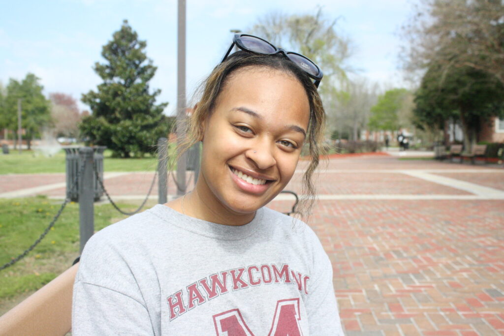 Smiling female HBCU student